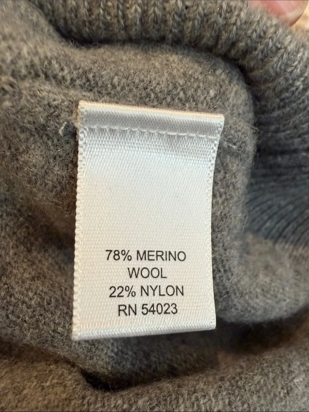 Men's Grey Quarter-Zip Sweater with Blue Stripe Detail